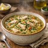 شوربة الفريك بالدجاج