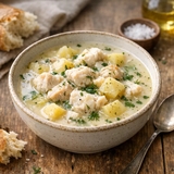 شوربة السمك والبطاطس