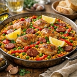 بايلا الدجاج والسجق