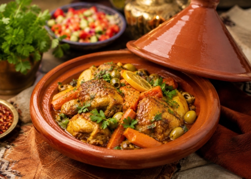 طاجين الفخار المغربي